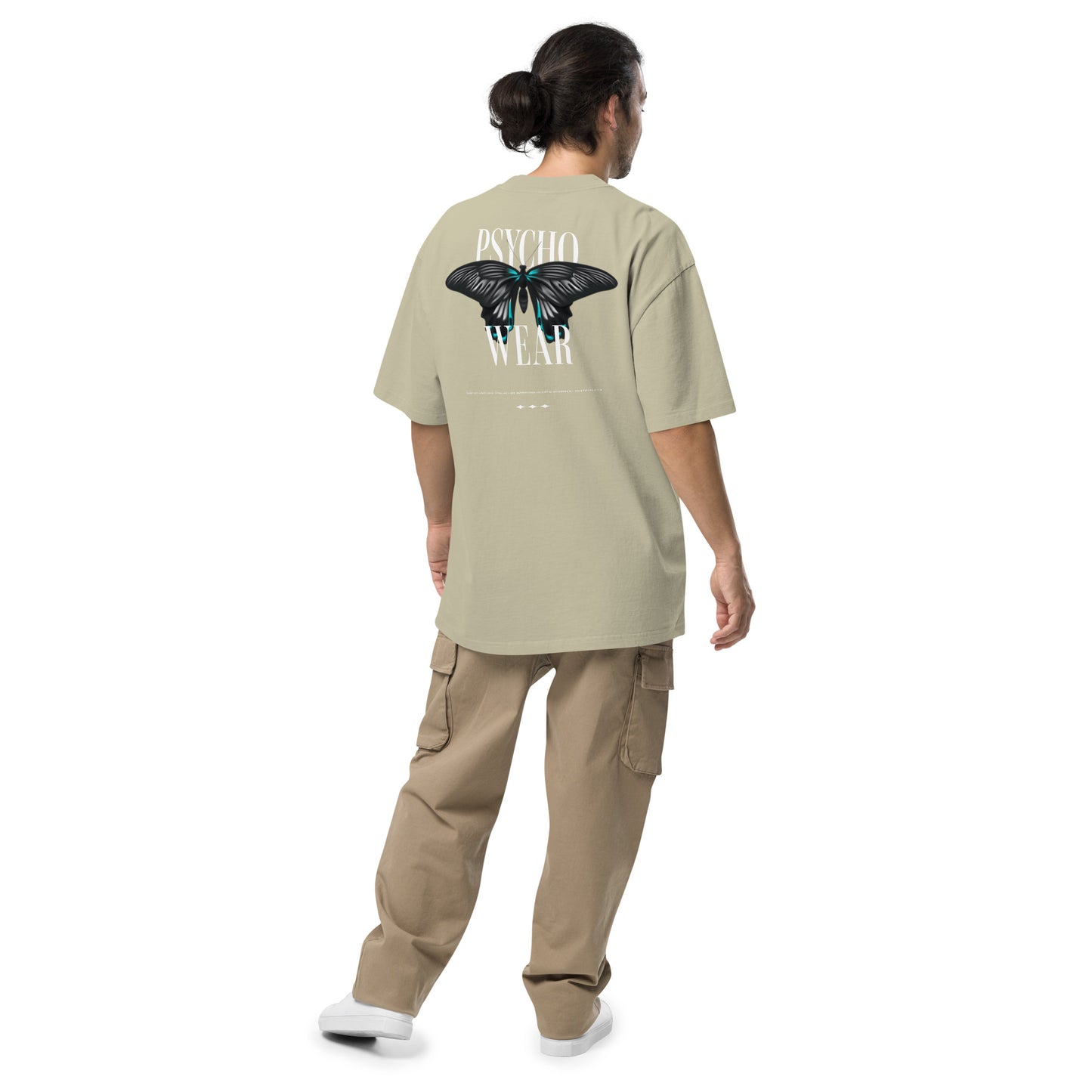 Oversized butterfly 002 faded t-shirt